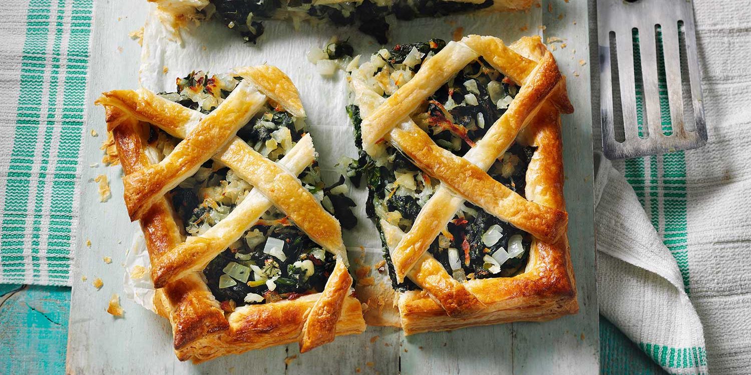 Halloumi and Spinach Tart