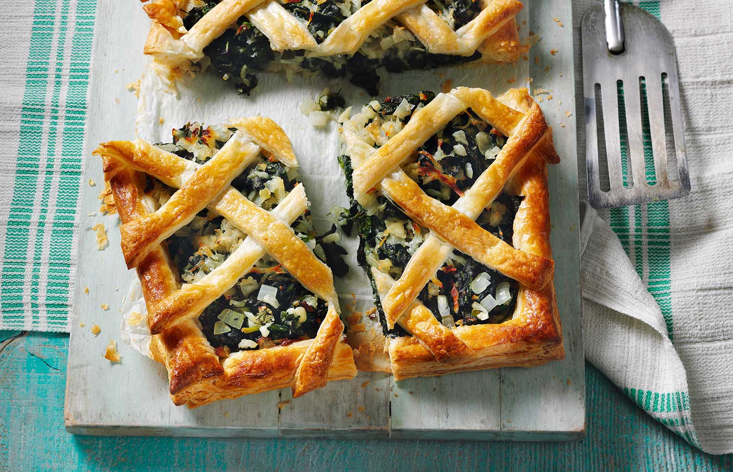 Halloumi and Spinach Tart