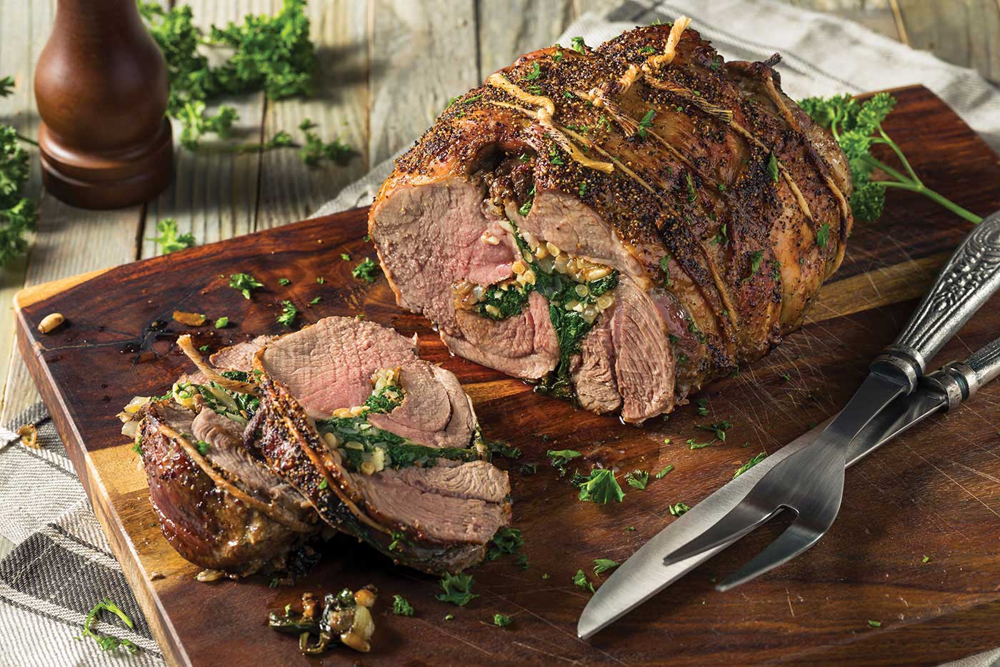 Stuffed Leg of Lamb