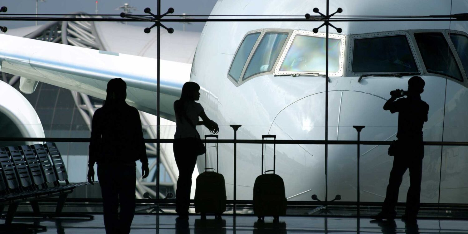People in an airport
